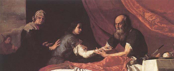 Jusepe de Ribera Jacob Receives Isaac-s Blessing France oil painting art